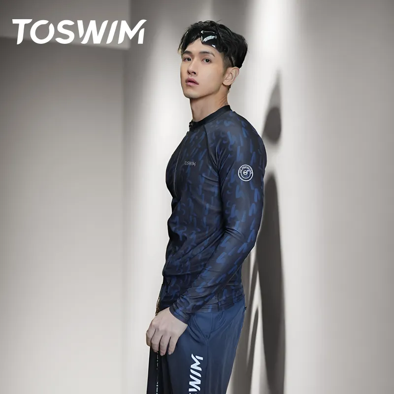 TOSWIM Swim Set Swim Three Piece Set Men's-2