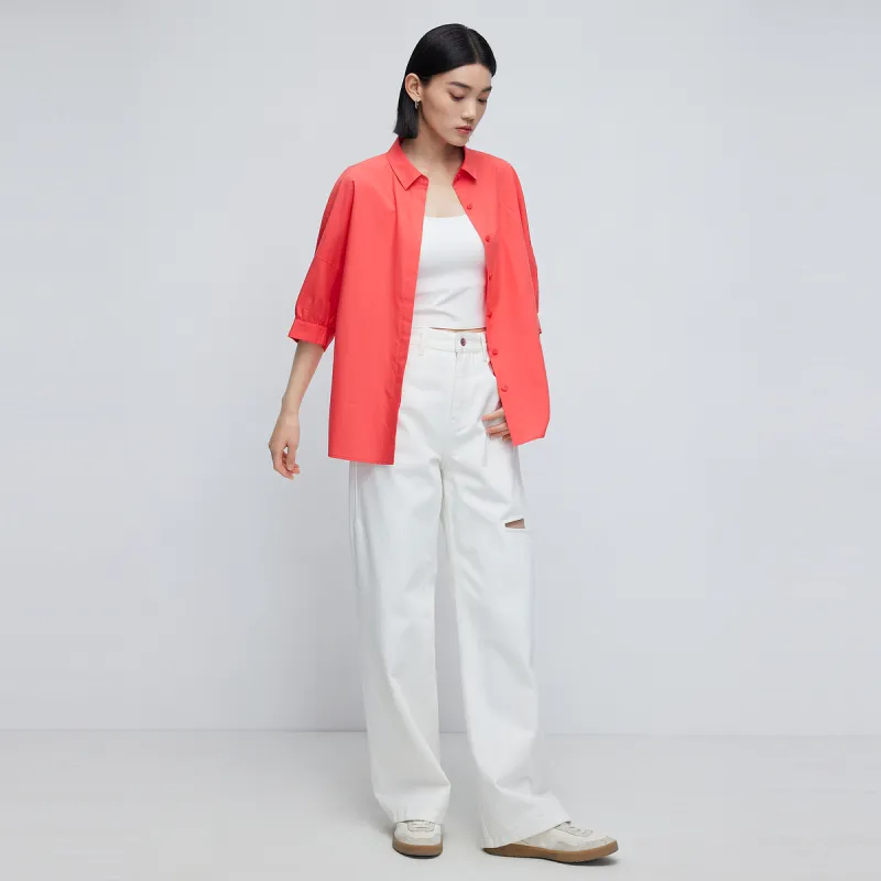 SHUIYUNJIAN Shirt Women's Coral Red-3
