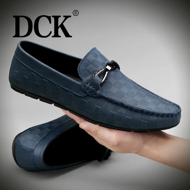 DCK Men's Casual Shoes Men Low Top Black/Blue-7