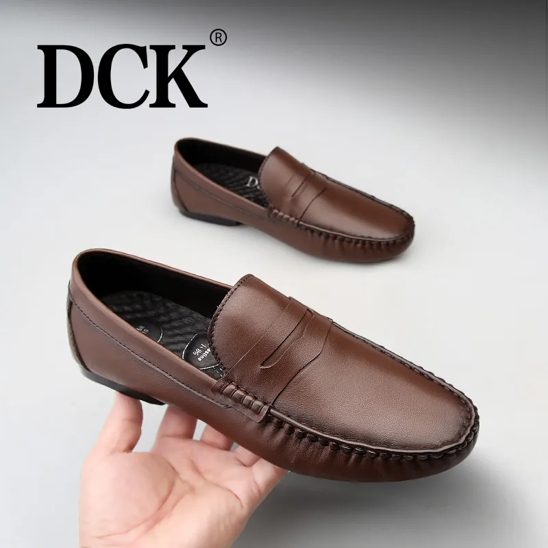 DCK Men's Casual Shoes Men Low Top Black/Brown-12