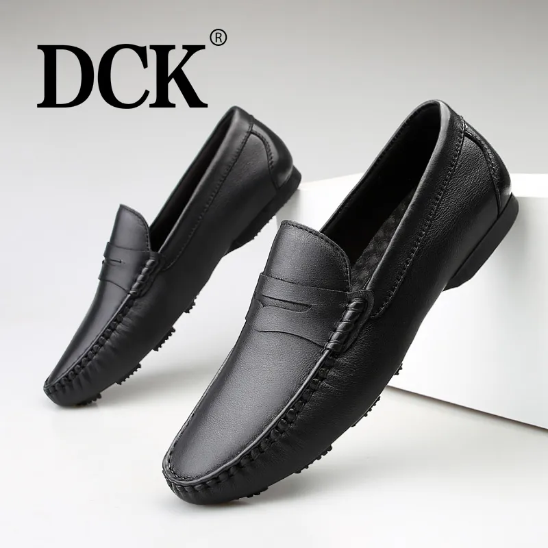 DCK Men's Casual Shoes Men Low Top Black/Brown-5