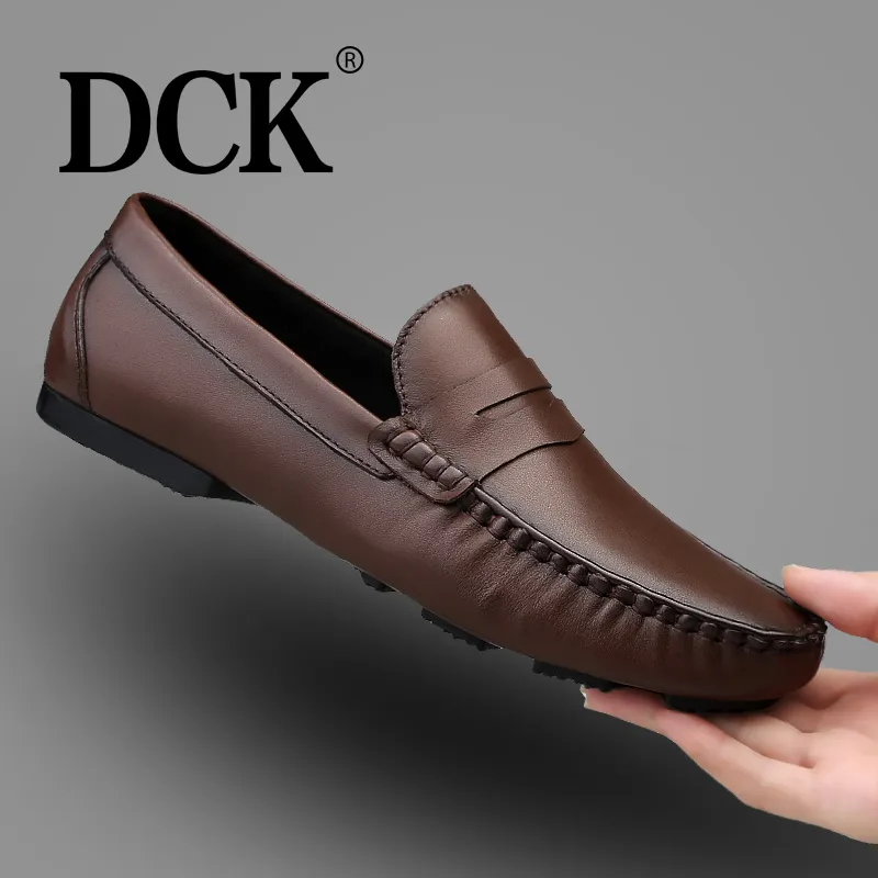 DCK Men's Casual Shoes Men Low Top Black/Brown-13