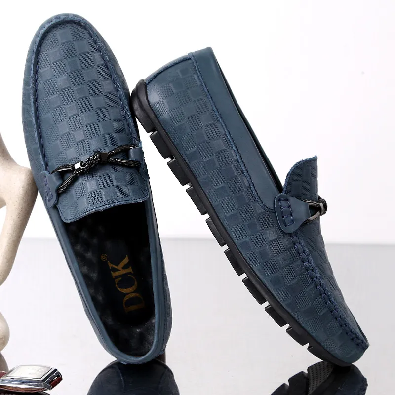 DCK Men's Casual Shoes Men Low Top Black/Blue-8