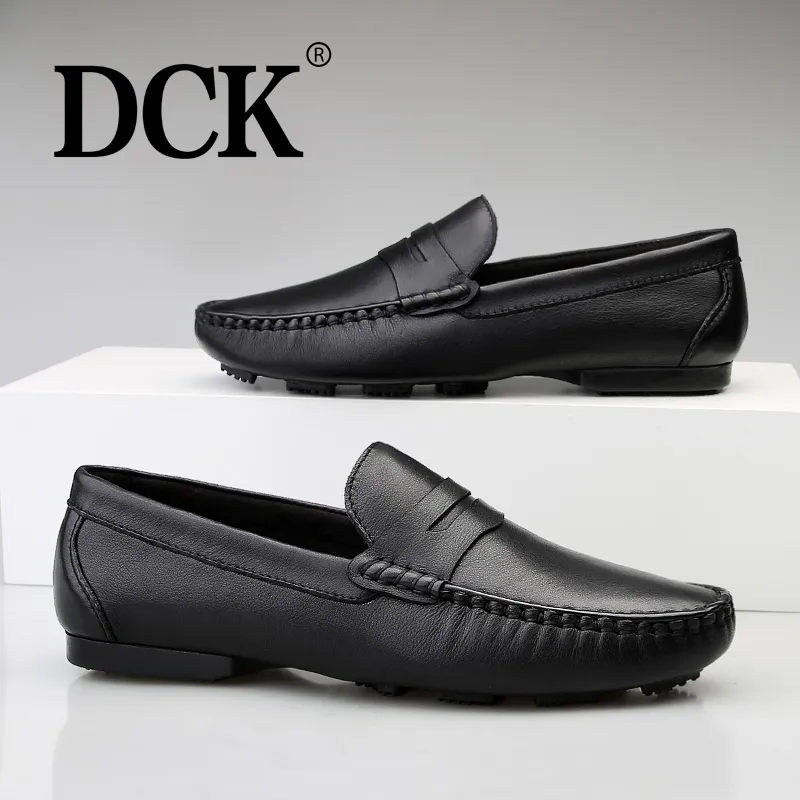 DCK Men's Casual Shoes Men Low Top Black/Brown-6