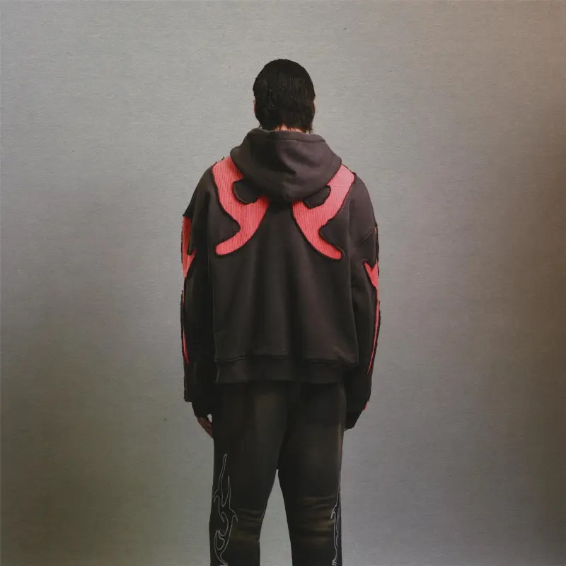 CEEC LA 24FW Sweatshirt Unisex Black Pink-4