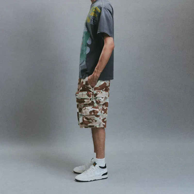 Createexploreexpandconquer Camouflage print Shorts-4