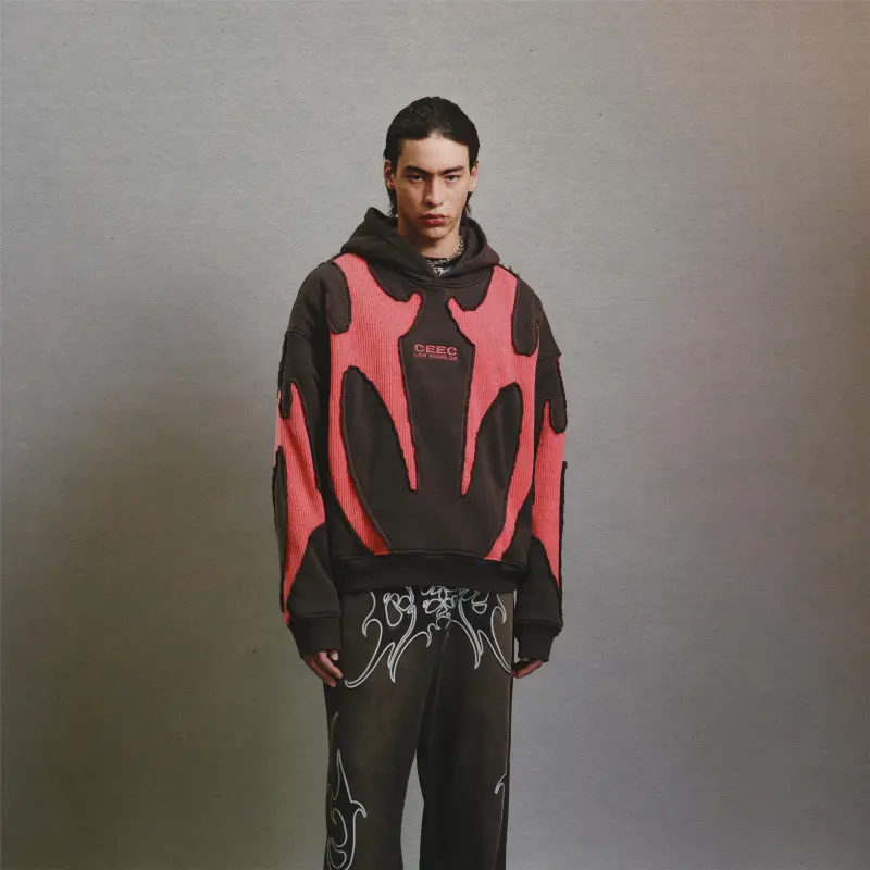 CEEC LA 24FW Sweatshirt Unisex Black Pink-2