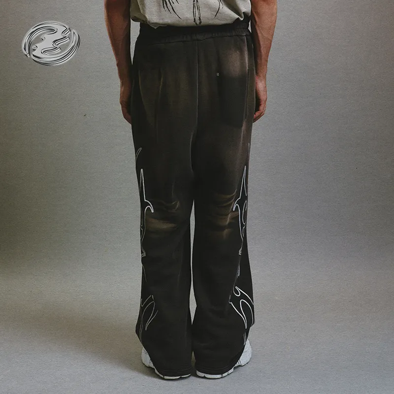 CEEC LA 24FW Knitted Sports Pants Unisex Dark Gray-4