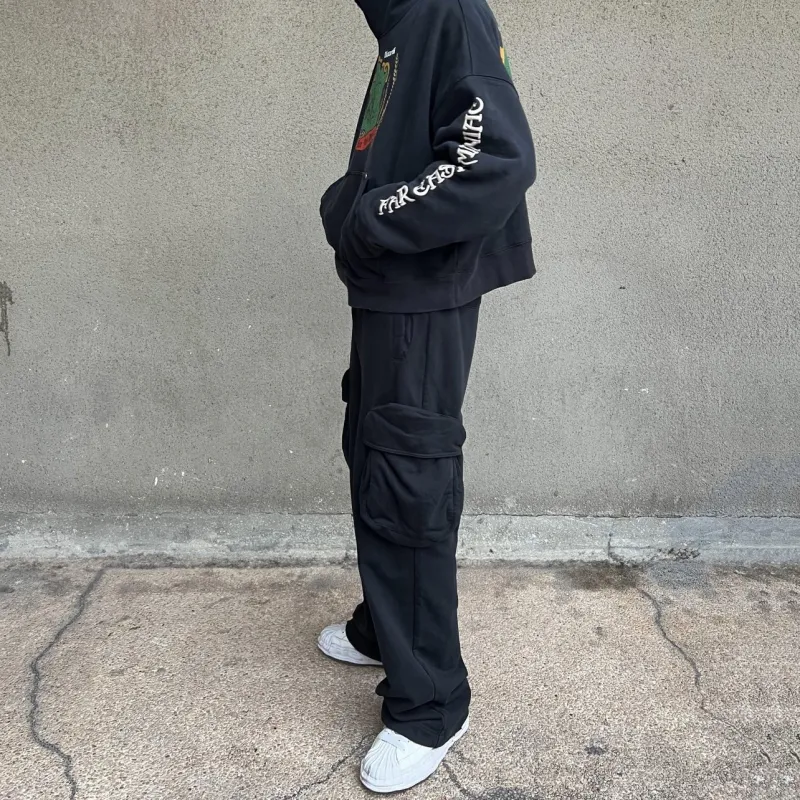 CEEC LA x Riccardi Casual Sweatpants Unisex Black-4