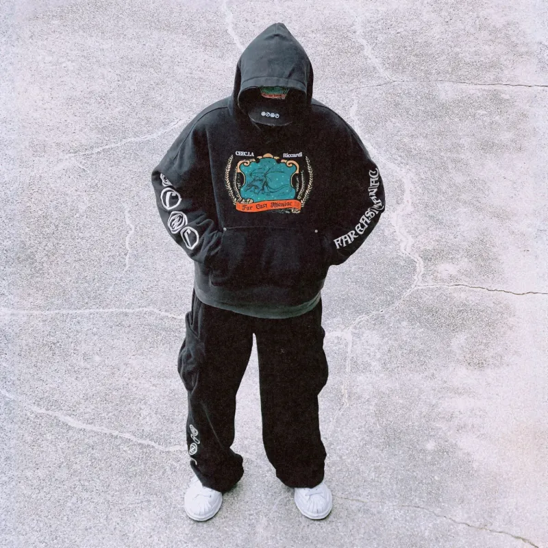 CEEC LA x Riccardi Casual Sweatpants Unisex Black-2