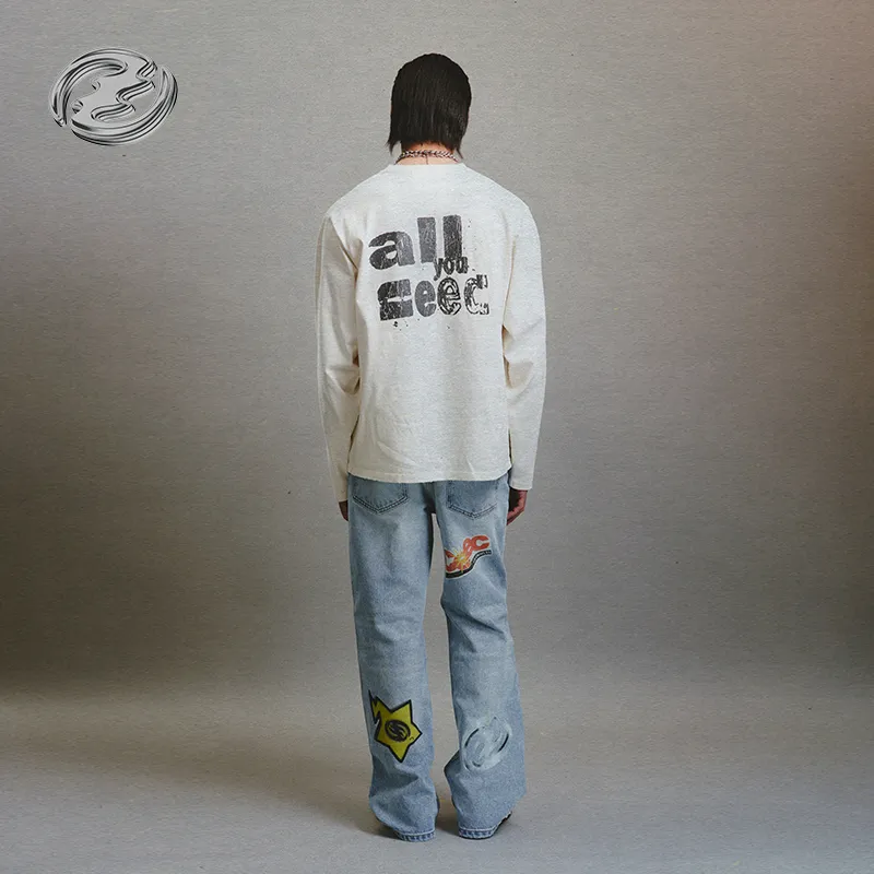Createexploreexpandconquer Distressed effect Logo print T shirt-6
