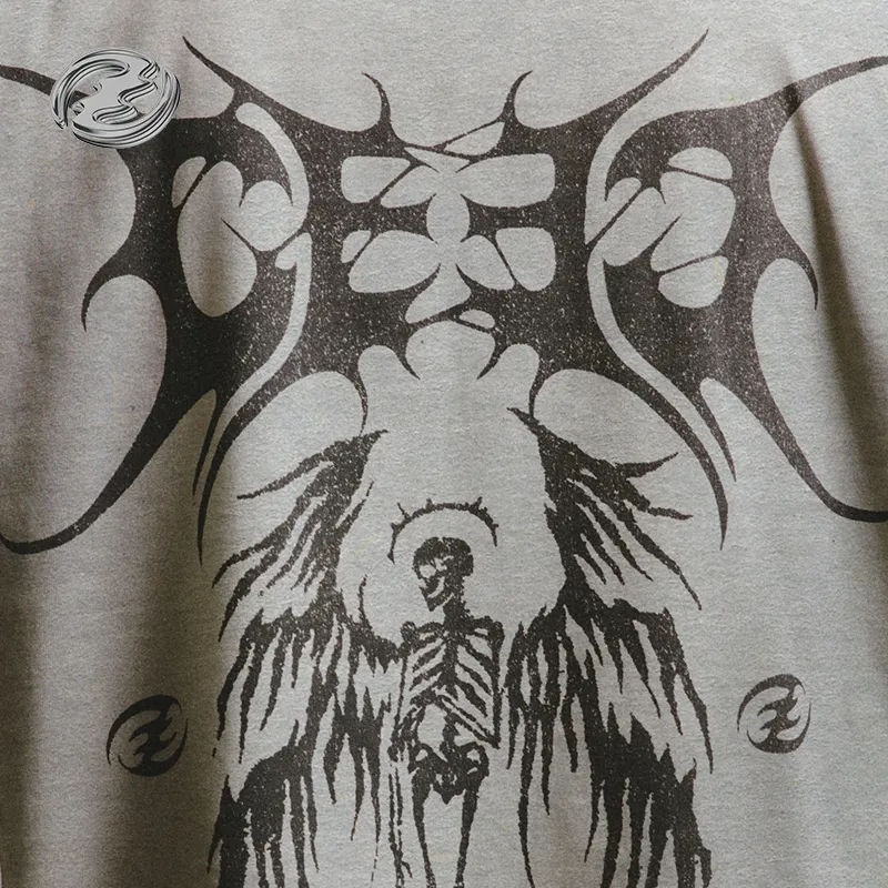 Ceec Skull Angel print T shirt-6