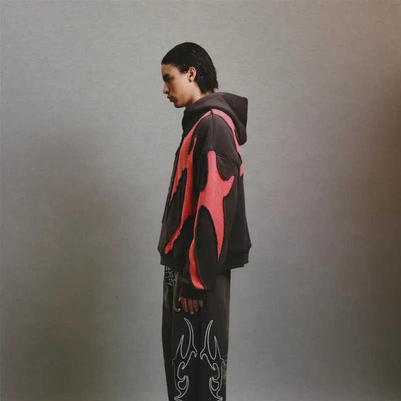 CEEC LA 24FW Sweatshirt Unisex Black Pink-3