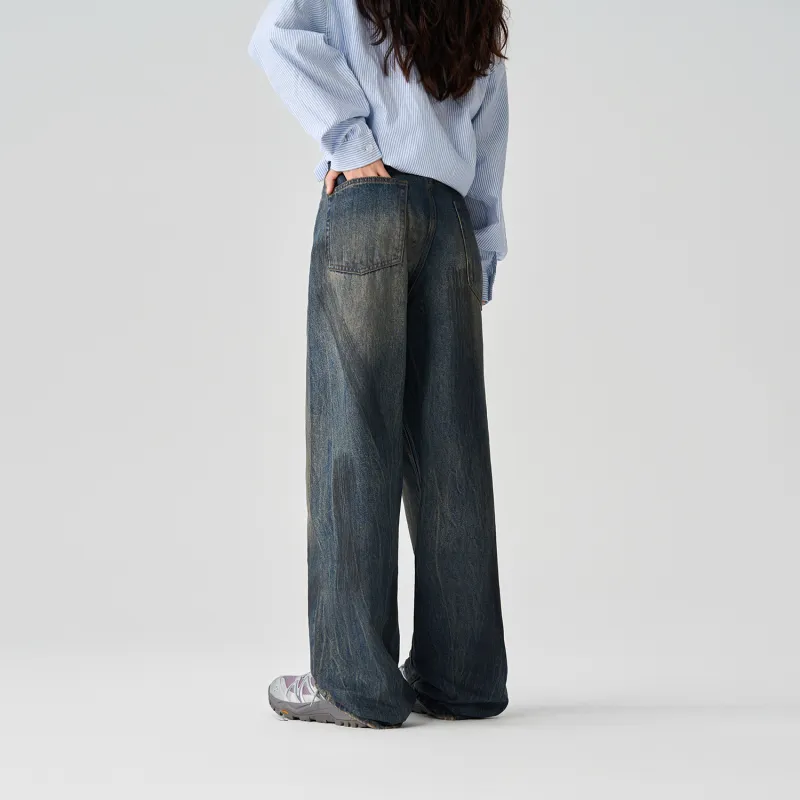 Pimio Jeans Unisex Vintage Blue-7