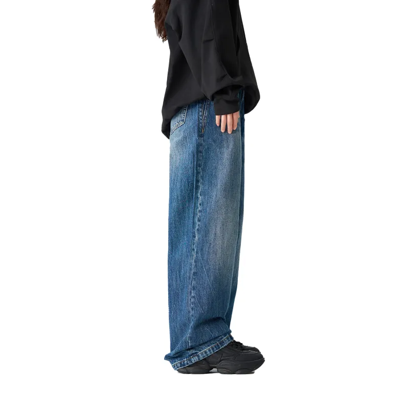 Pimio Jeans Unisex Vintage Blue-1