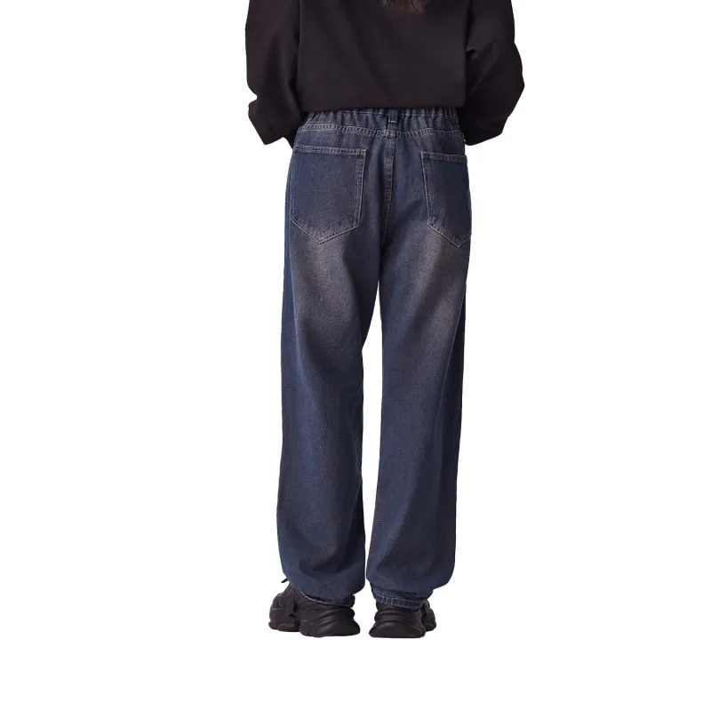 Pimio Jeans Unisex Vintage Blue Purple-2