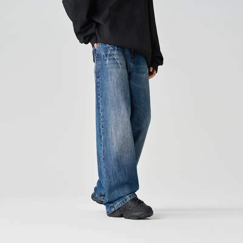 Pimio Jeans Unisex Vintage Blue-6