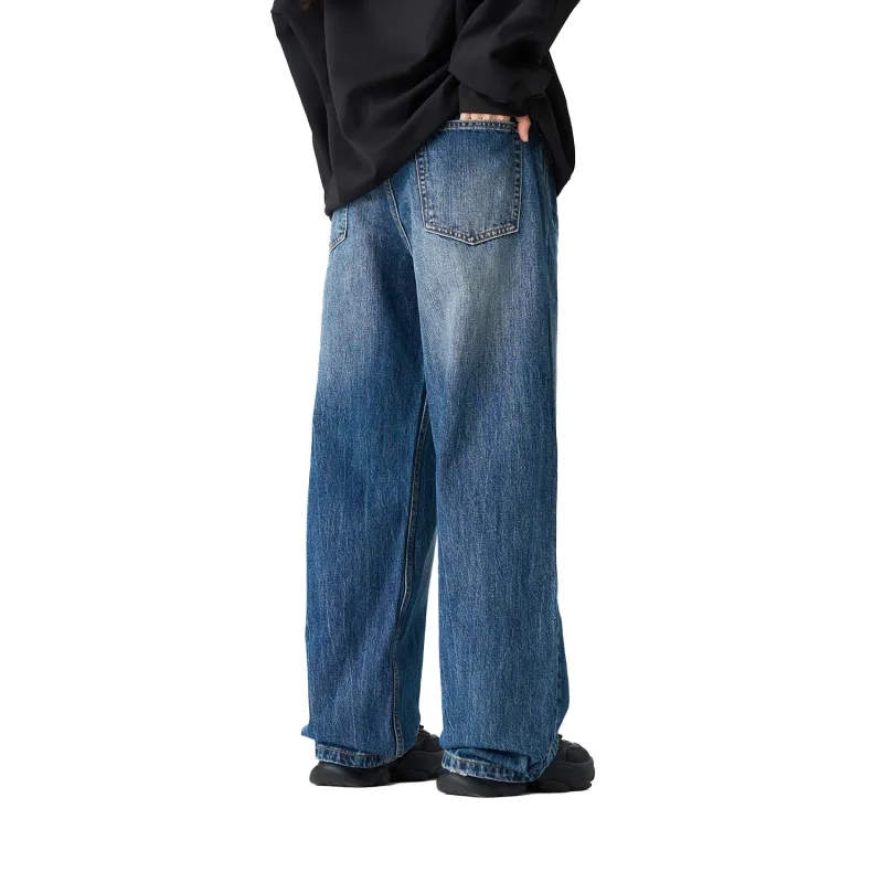Pimio Jeans Unisex Vintage Blue-2