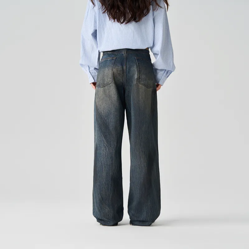 Pimio Jeans Unisex Vintage Blue-5