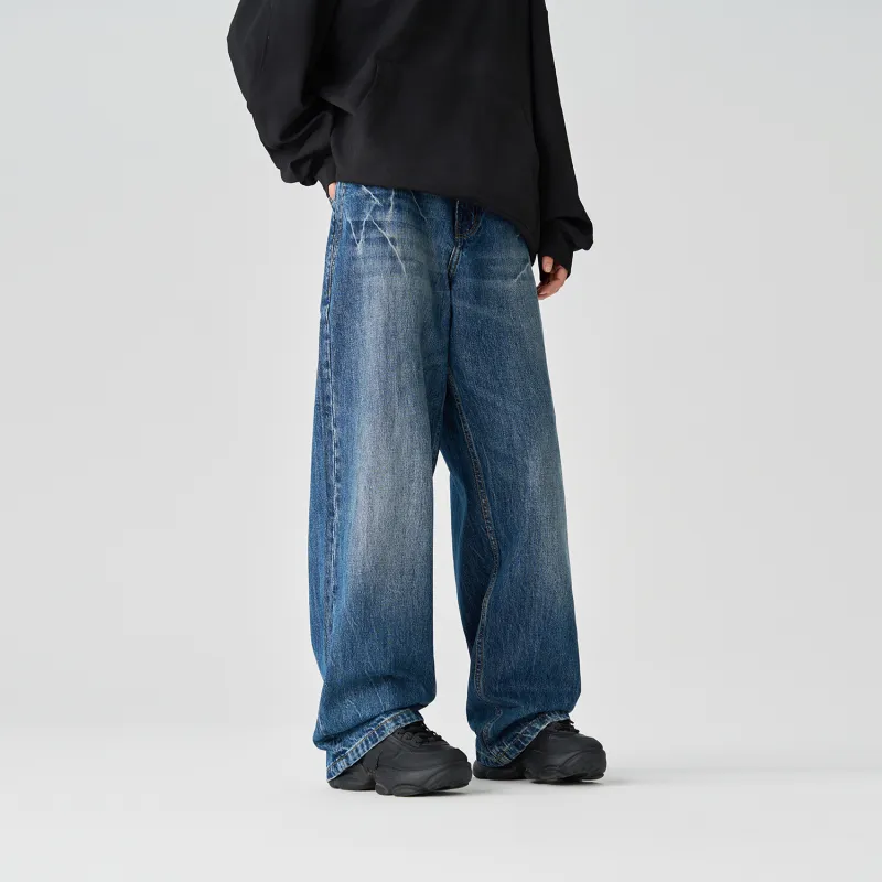Pimio Jeans Unisex Vintage Blue-7