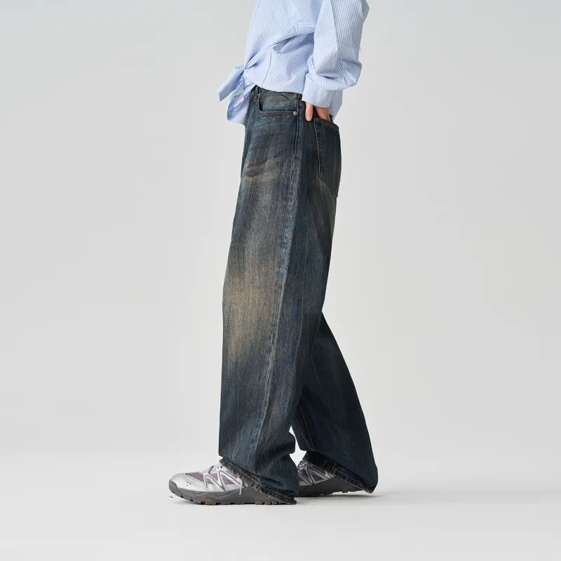 Pimio Jeans Unisex Vintage Blue-6