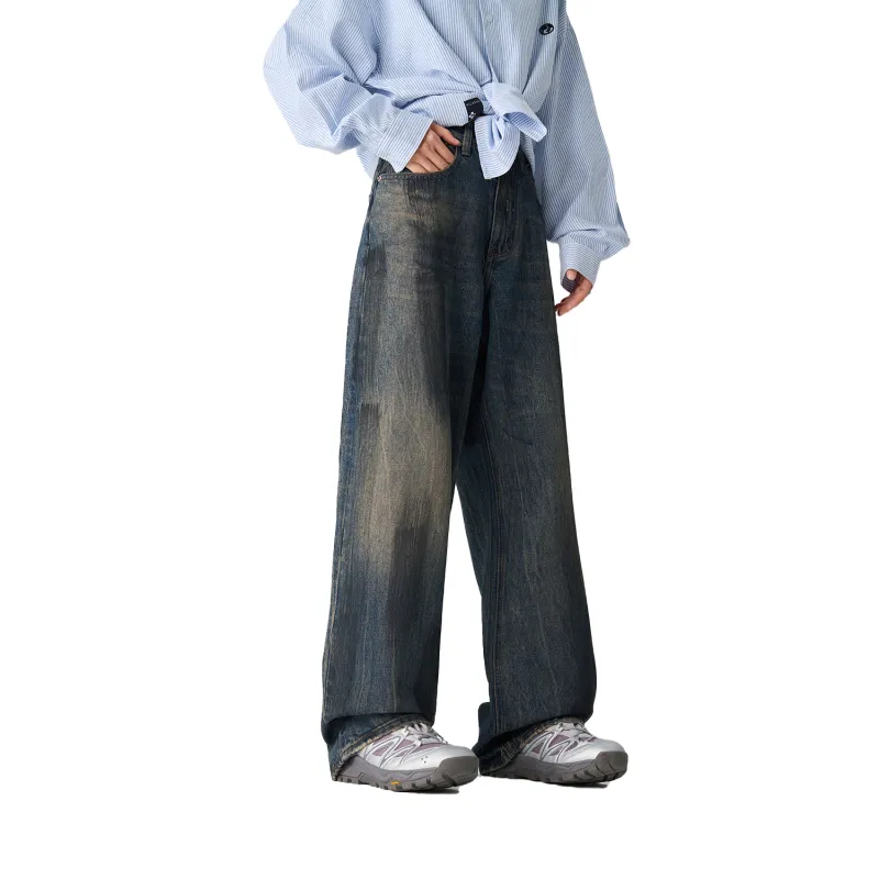 Pimio Jeans Unisex Vintage Blue-1