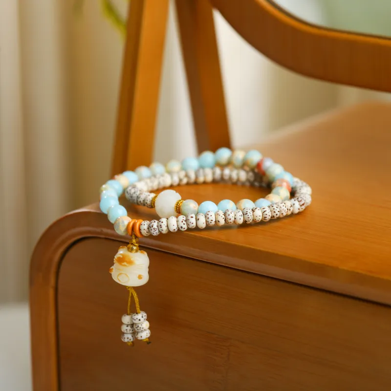 JK Star Moon Bodhi Seeds Bracelets Unisex-3