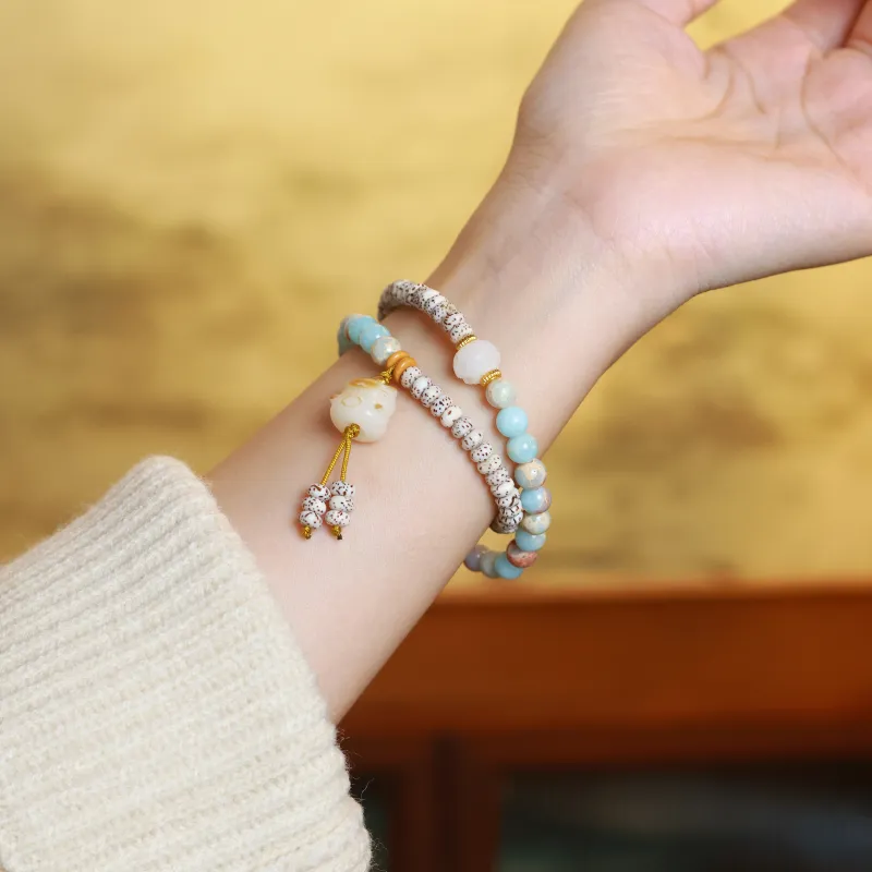 JK Star Moon Bodhi Seeds Bracelets Unisex-5