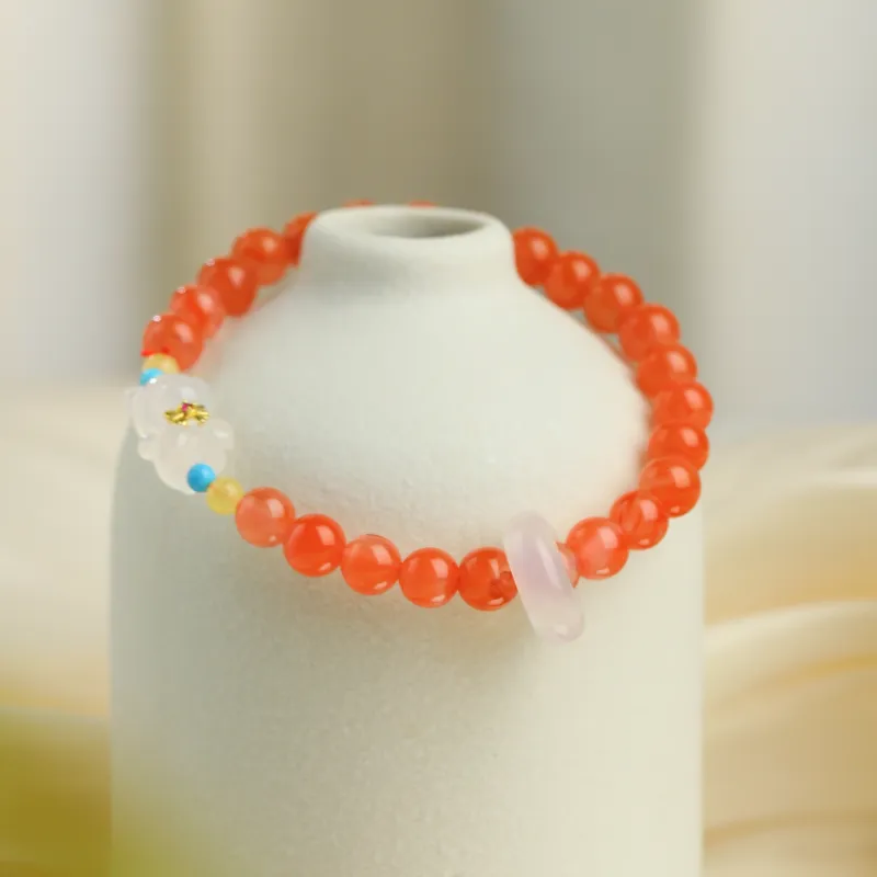JK South Red Agate Bracelets Unisex-2
