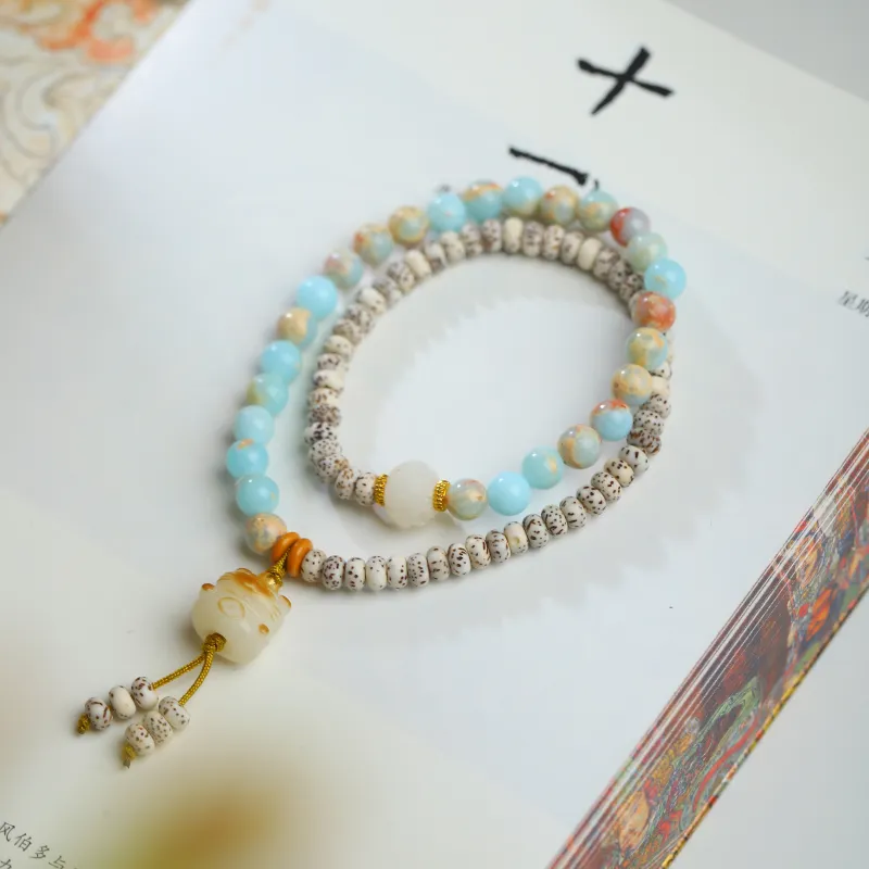 JK Star Moon Bodhi Seeds Bracelets Unisex-2