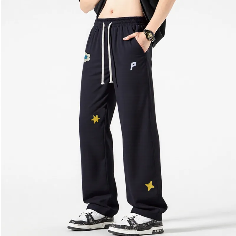 PICCA Casual Pants Unisex Black-3