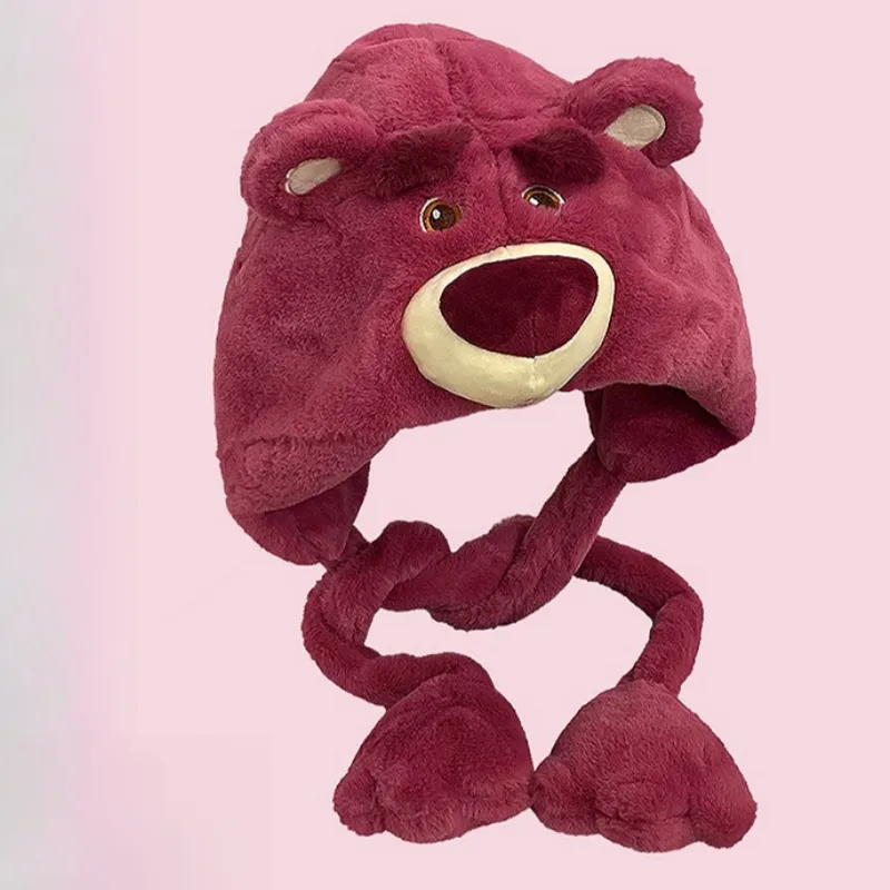 Disney Strawberry Bear Series Polyester Beanies Women's-2
