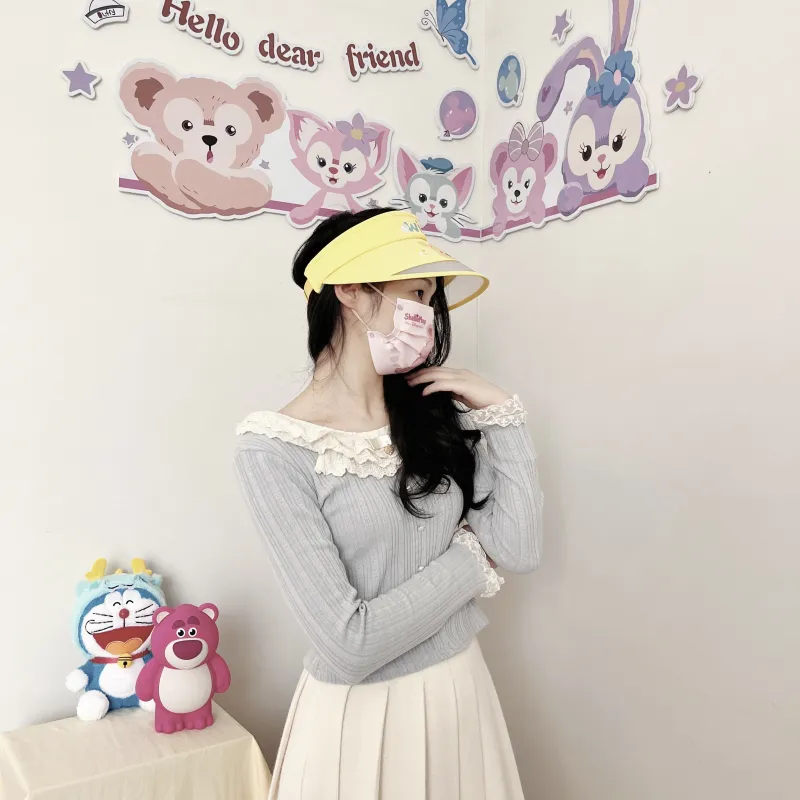Disney Winnie The Pooh Series Polyamide Sun Protection Hats Unisex-4