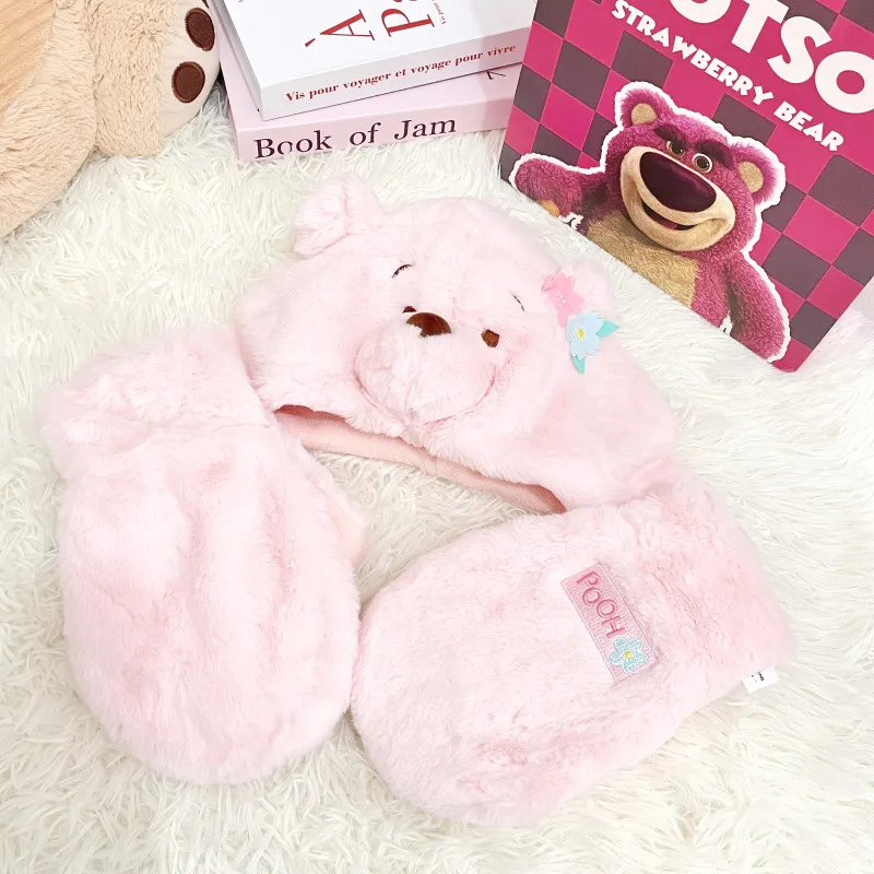 Disney Winnie The Pooh Series Polyester Hoods & Plush Hats Unisex-3