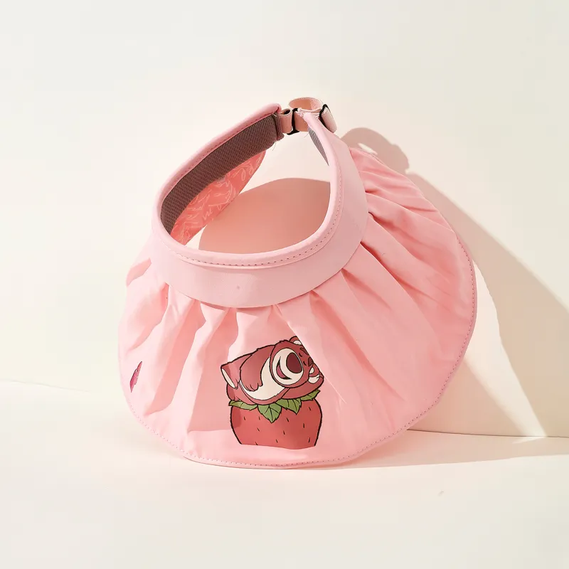Disney Strawberry Bear Series Polyester Sun Protection Hats Unisex-1