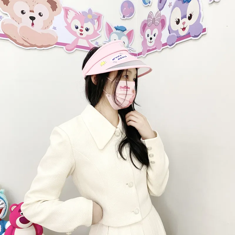 Disney Minnie Series Polyamide Sun Protection Hats Unisex-3