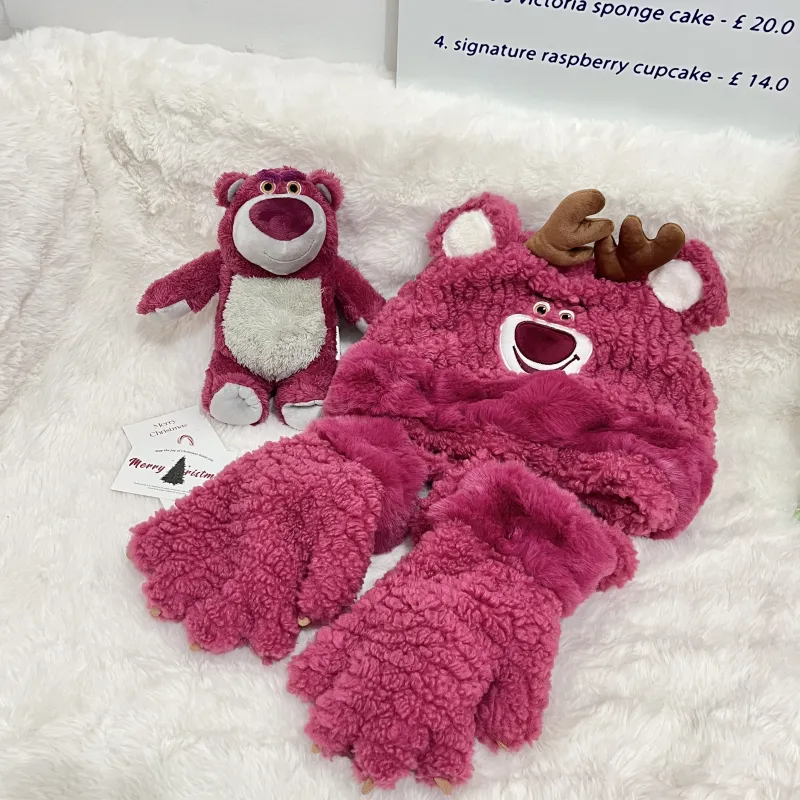 Disney Strawberry Bear Series Polyester Beanies Women's-3