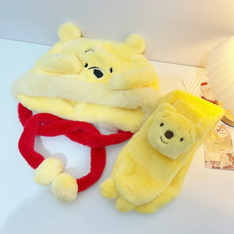 Disney Winnie The Pooh Series Polyester Beanies Women's-3