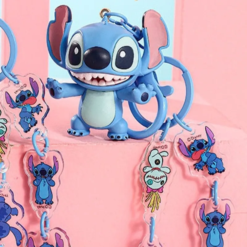 Disney Stitch Series Resin Keychains Unisex-4