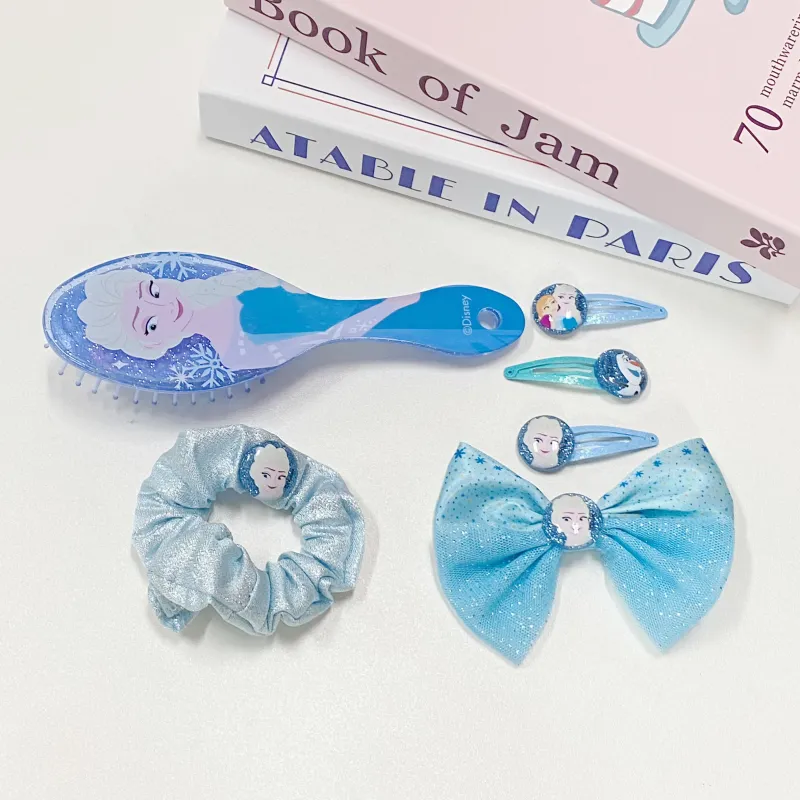Disney Frozen Series Polyester Hair Clips Women's Blue-4