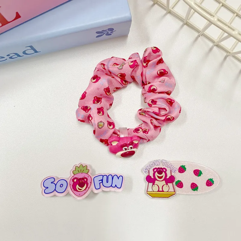Disney Strawberry Bear Series Acrylic Hair Clips Women's-4