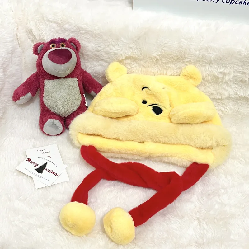 Disney Strawberry Bear Series Polyester Beanies Unisex-2