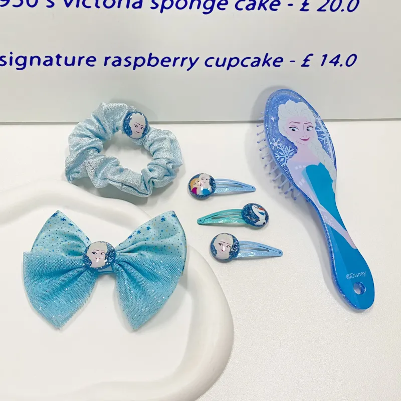 Disney Frozen Series Polyester Hair Clips Women's Blue-3