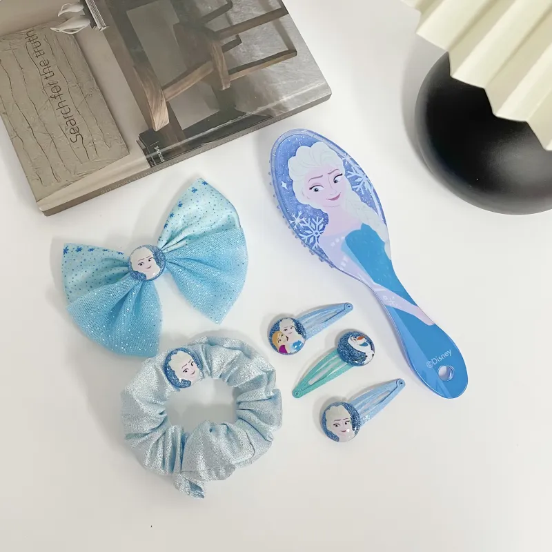 Disney Frozen Series Polyester Hair Clips Women's Blue-5