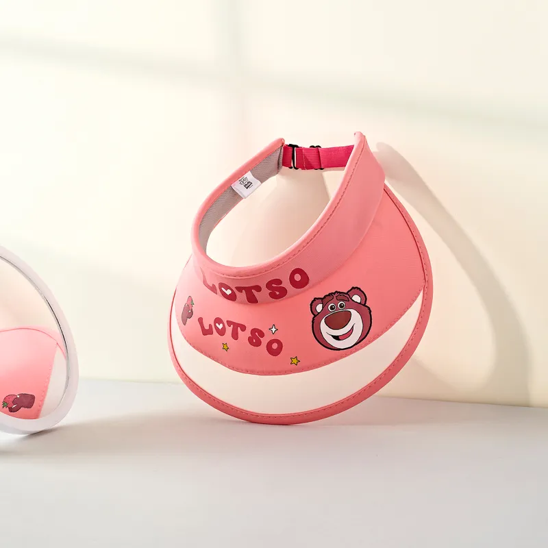 Disney Strawberry Bear Series Polyamide Sun Protection Hats Unisex-1
