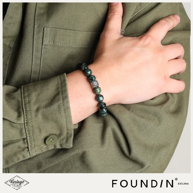 FOUNDIN Camouflage Stone Bracelets Unisex-2