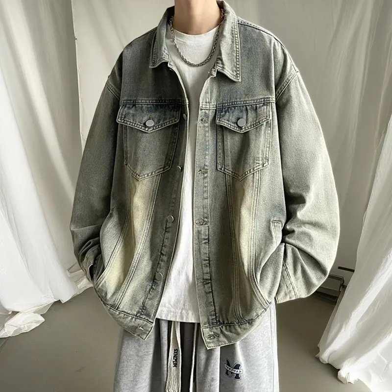 KIRHNE Denim Jacket Unisex Black-3