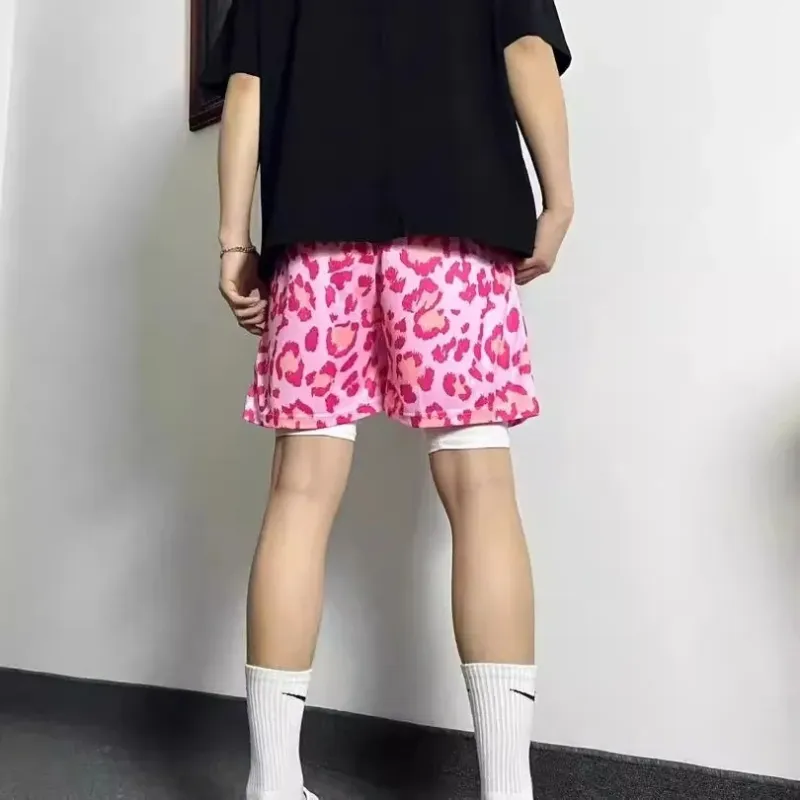 KIRHNE Casual Shorts Unisex Pink-4