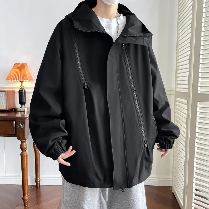 KIRHNE Jackets Coats Unisex Black-2