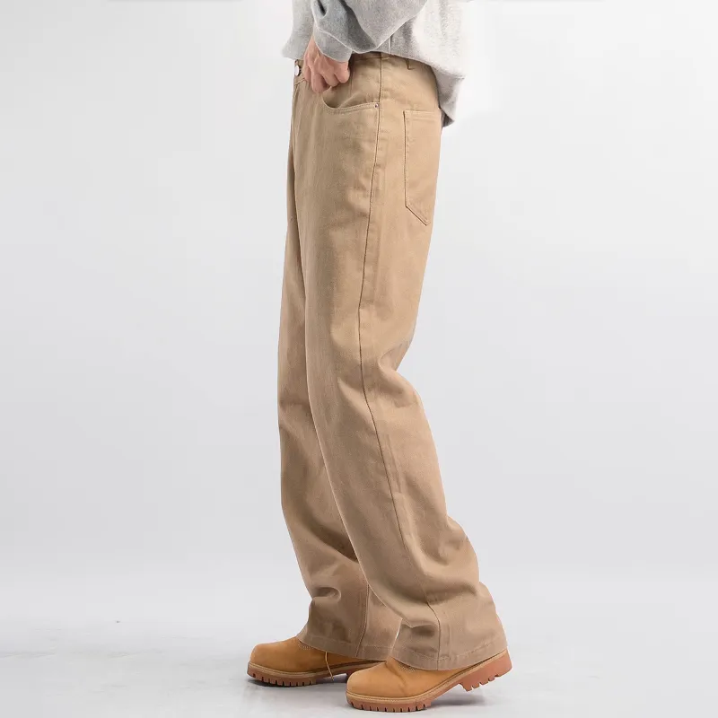 WELTER EXPERIMENT Fashion Casual Pants Unisex Khaki Series Single Item-2